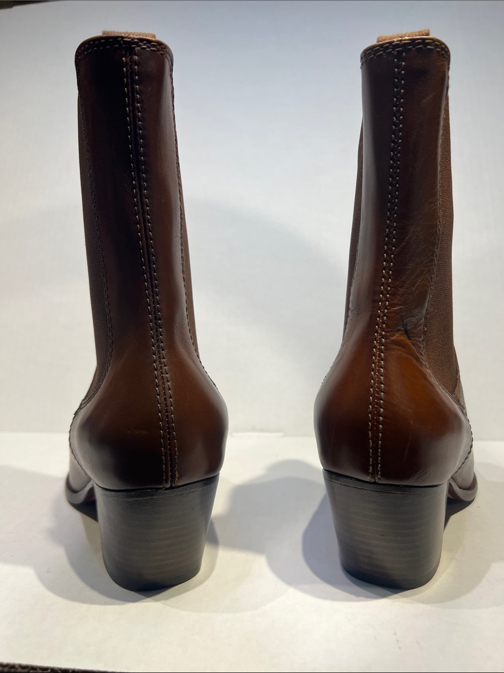Ralph Lauren Brown Boots Western Fits Sz 8.5 - Picture 5 of 7